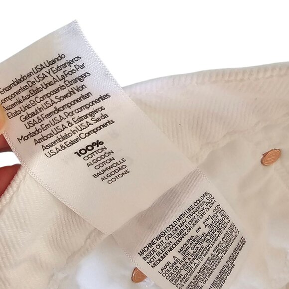 MOTHER The Half Pipe Ankle Jeans in Picket Fence, White, High Rise, Relaxed, 32 - Picture 8 of 10